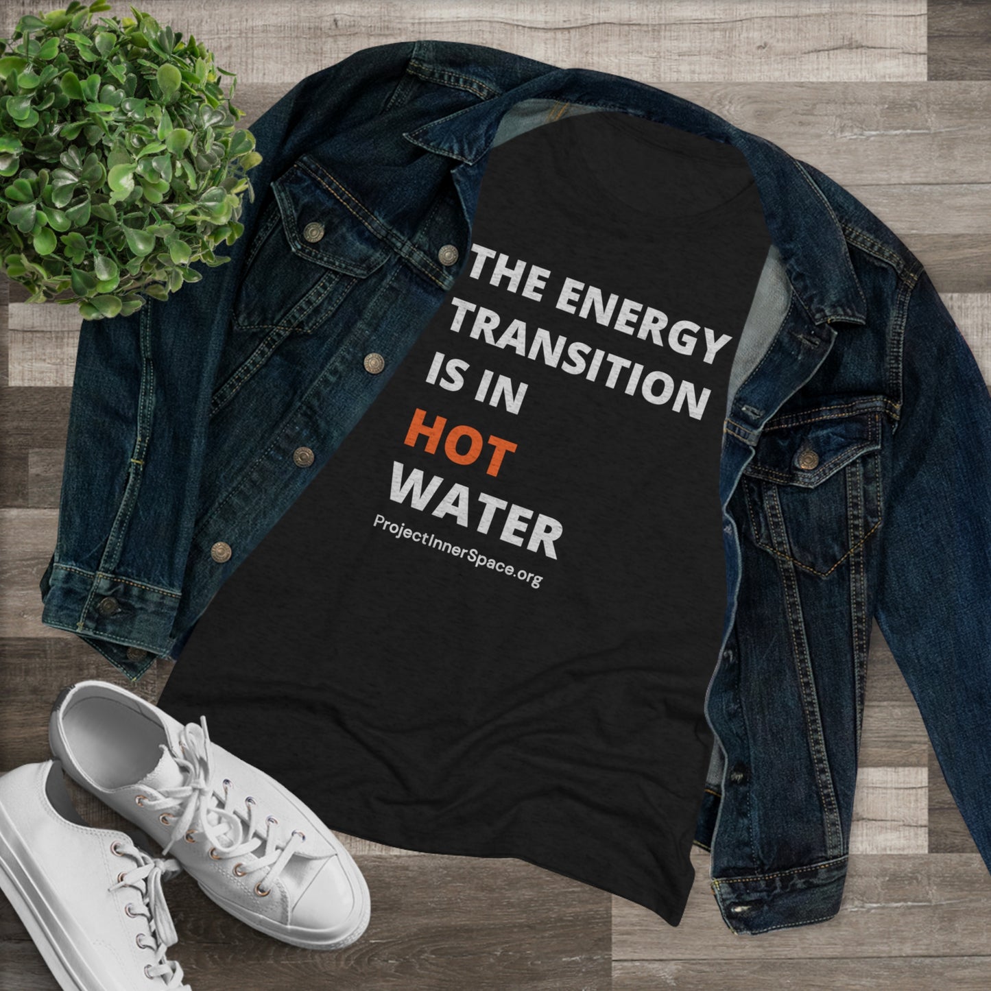 The Energy Transition Is In Hot Water - Women's T-Shirt